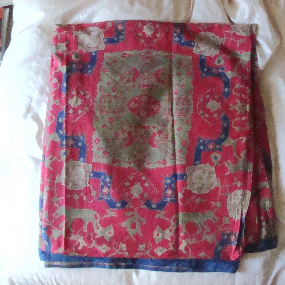 Ralph Lauren Blue Label CONSERVATORY Exotic Print Queen Flat Sheet - Picture 5 of 11